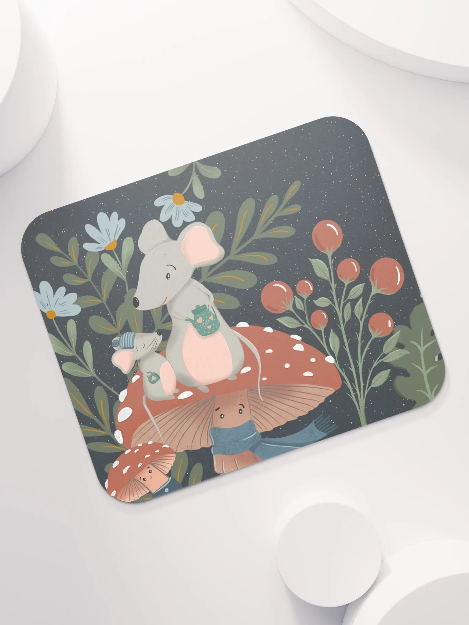 Moonlit Forest Love Mouse Pad product image (7)
