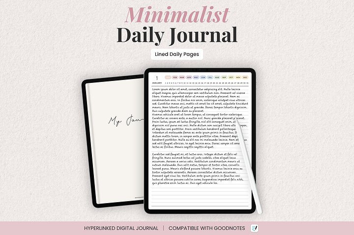 Digital Lined Journal - Colorful product image (1)