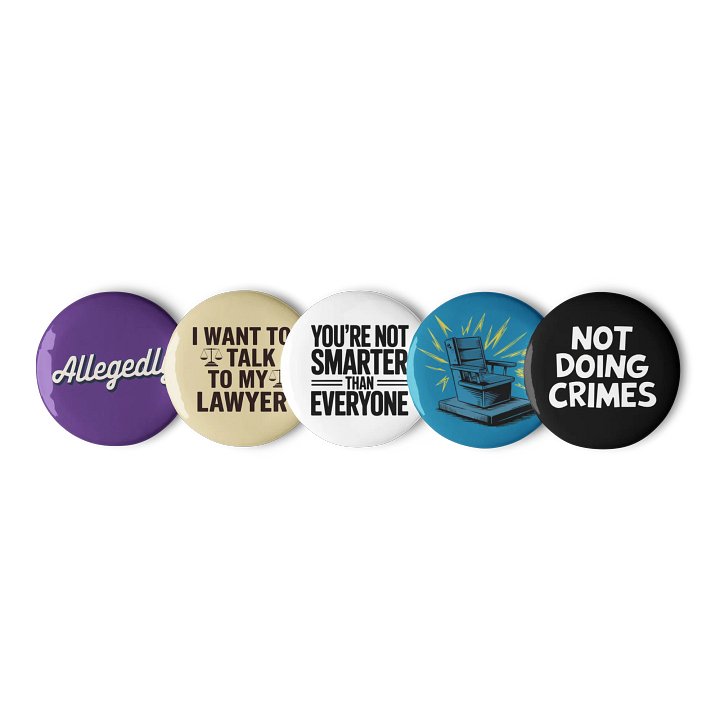 Plead the Fifth Pin Set - US product image (1)