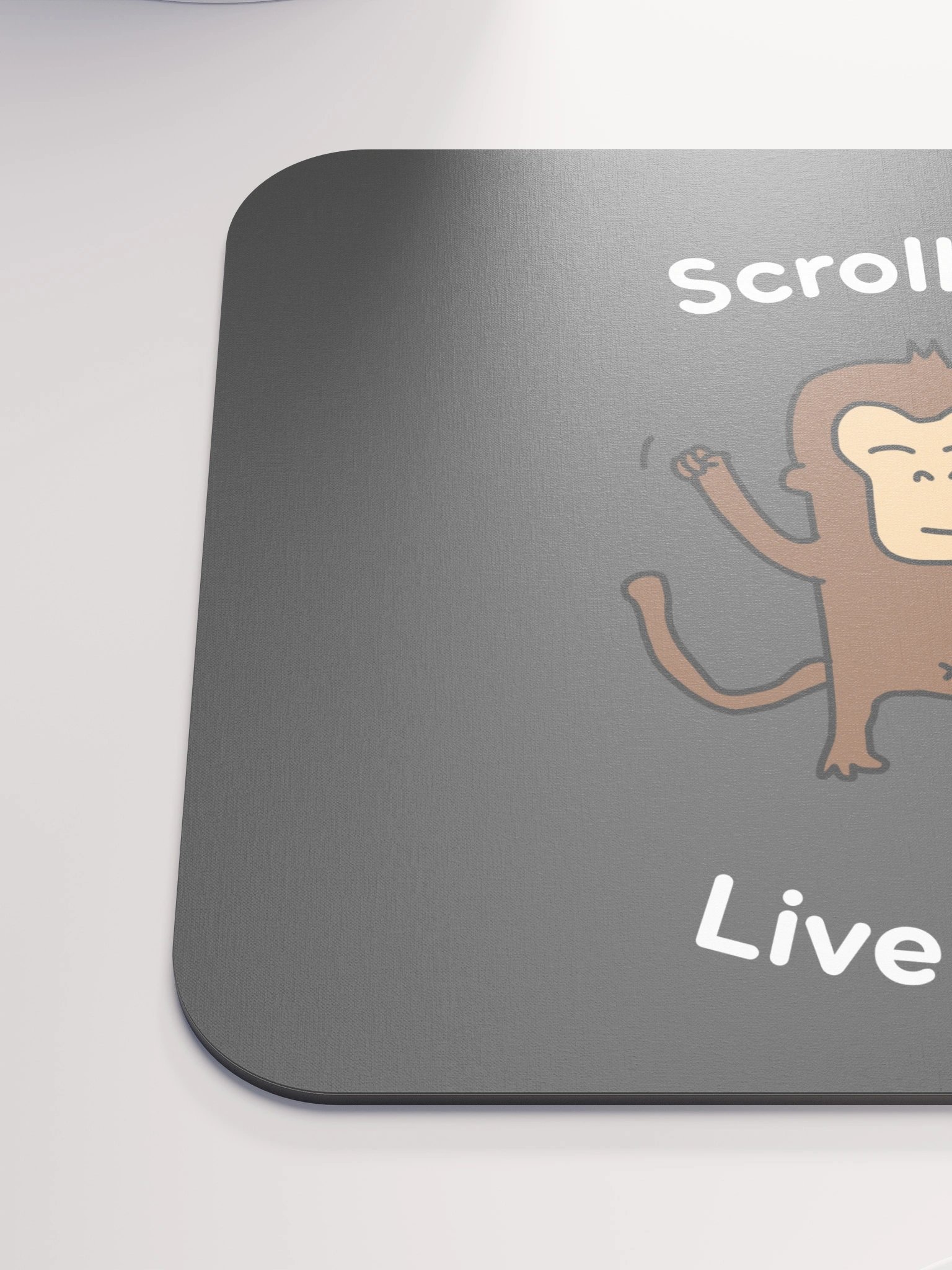 "Scroll Less, Live More" Mouse Pad product image (6)