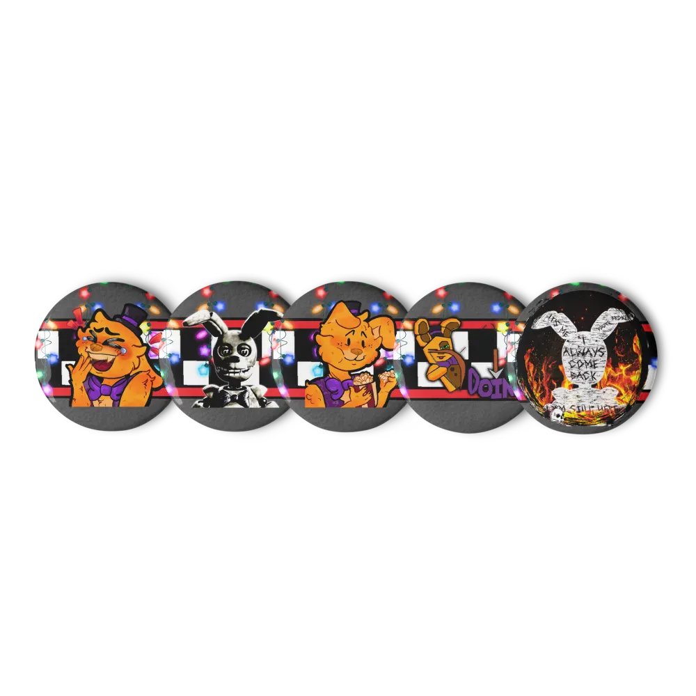 Springy Twitch Pins + 2 Bonus pins (Set 3) product image (2)