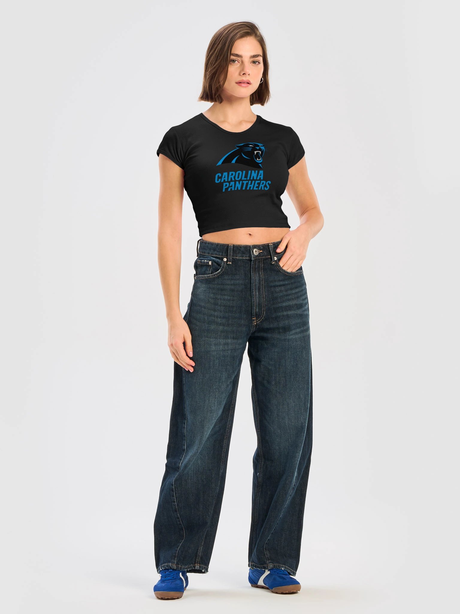 Carolina Panthers Blue Panther Baby Tee product image (22)