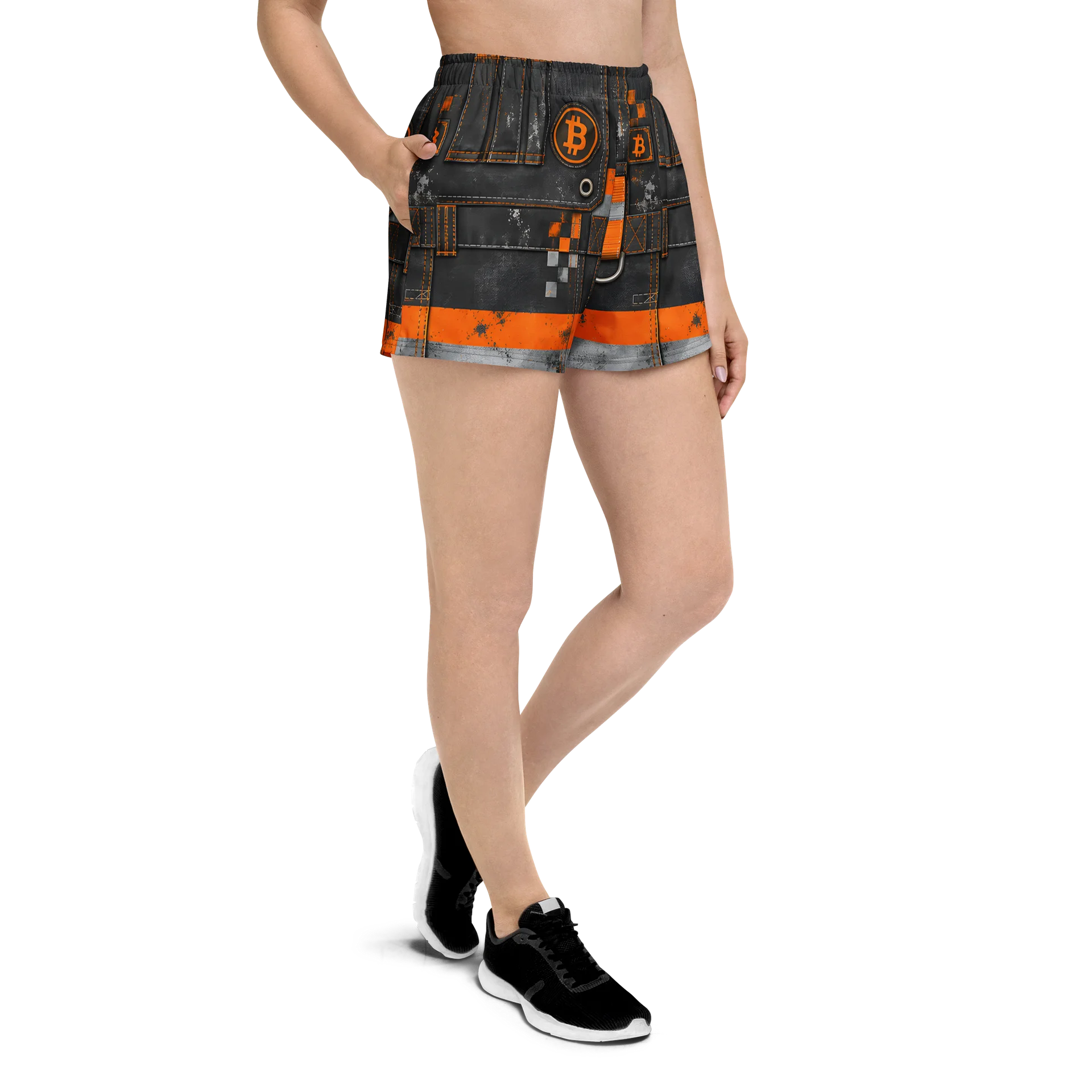 Hash Miner — Industrial Bitcoin Athletic Shorts product image (3)