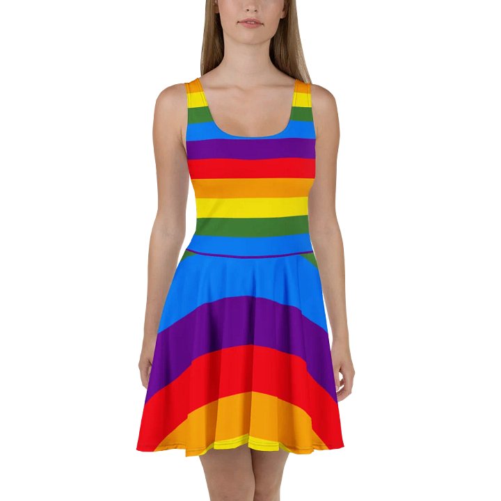 Rainbow Dreams Sleeveless Skater Dress product image (2)