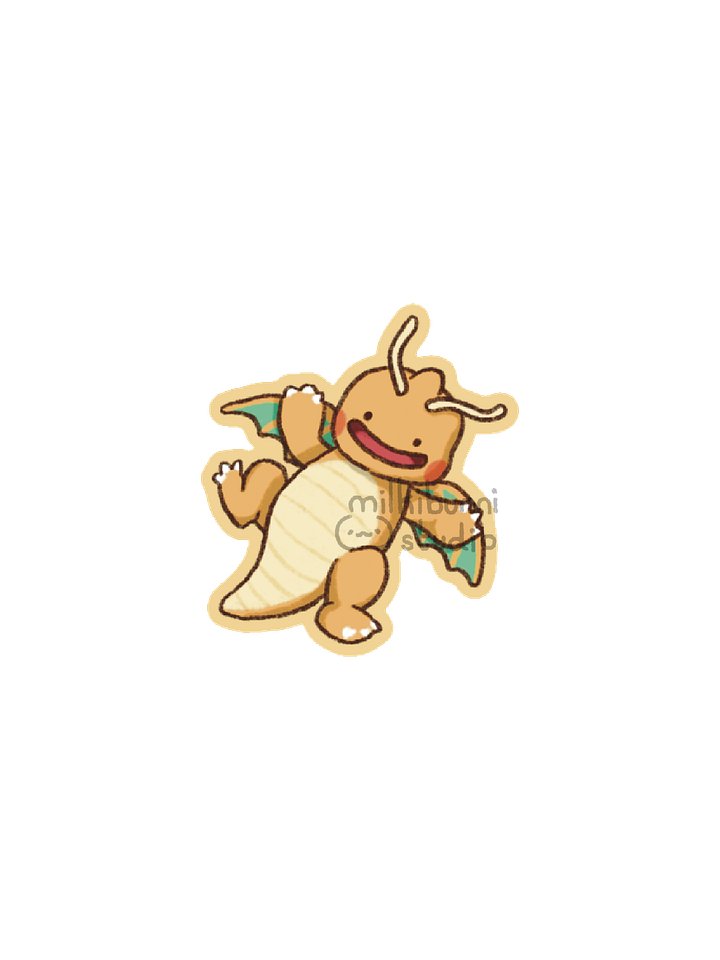 Dragonite Pokopia Sticker product image (1)
