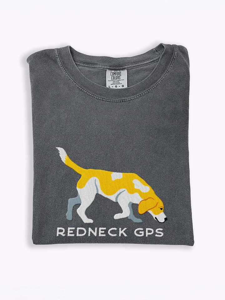 Redneck GPS T-Shirt(Embroidered) of a Beagle(Lemon 2) product image (2)