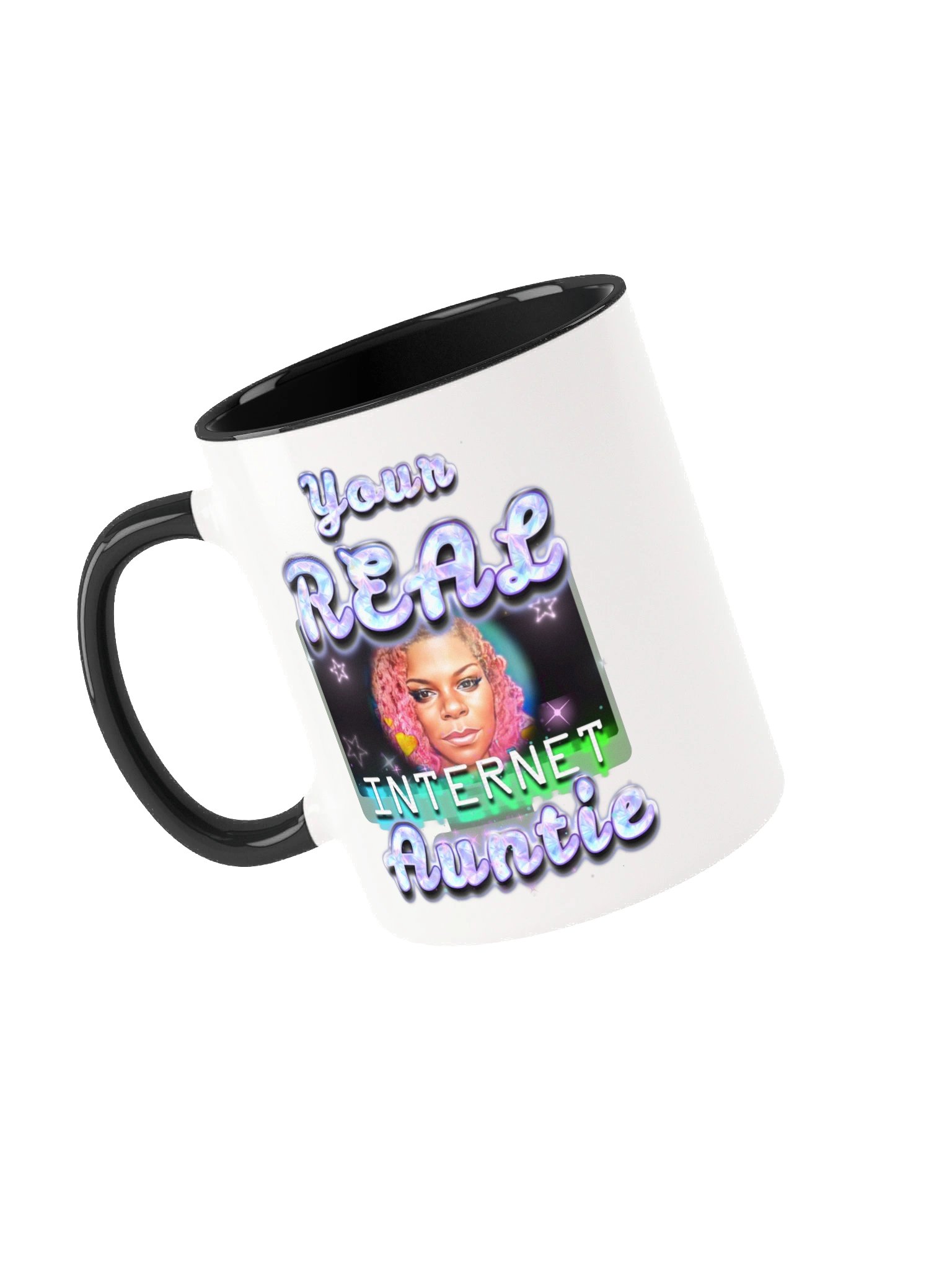 Neon Auntie Portrait Ceramic Mug product image (3)