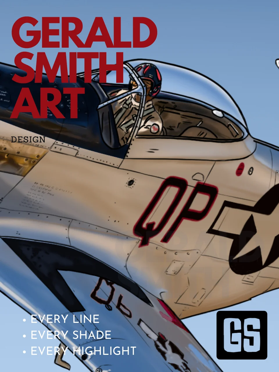P-51 Mustang Sally Digital Printable Aviation Wall Art Pilot Gift product image (4)