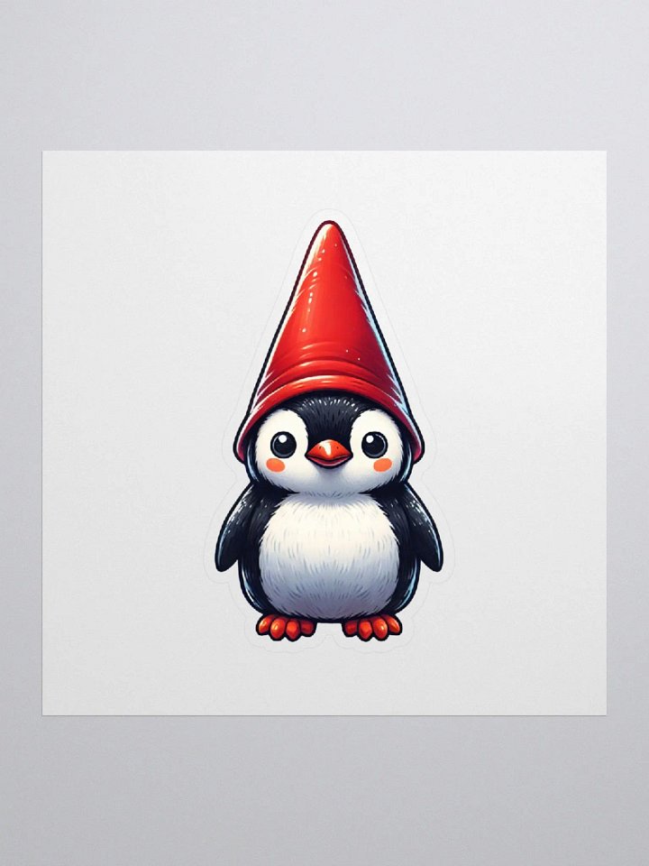 Gnome Penguin Kiss Cut Stickers product image (1)