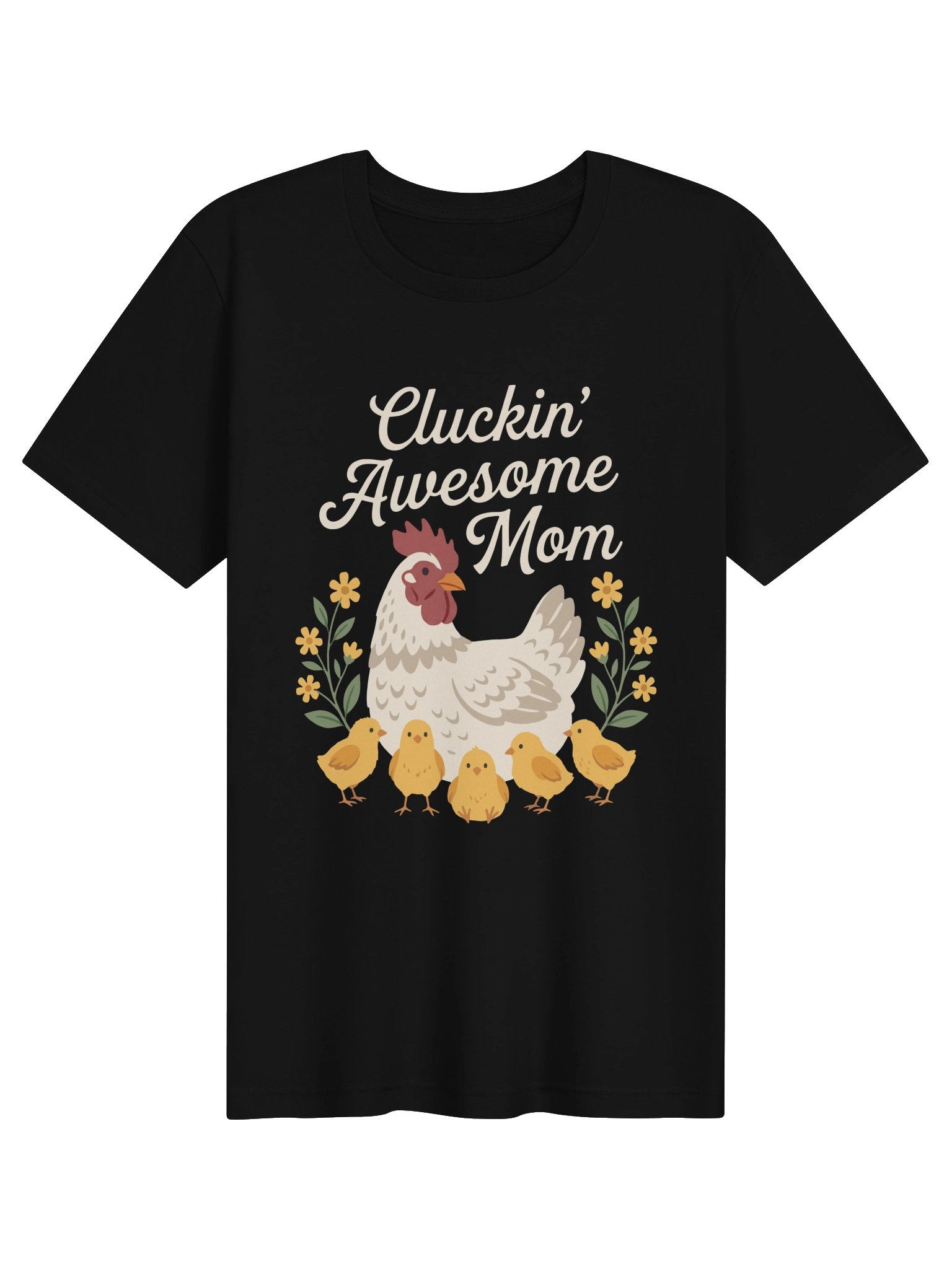 Cluckin Awesome Mom tshirt product image (1)