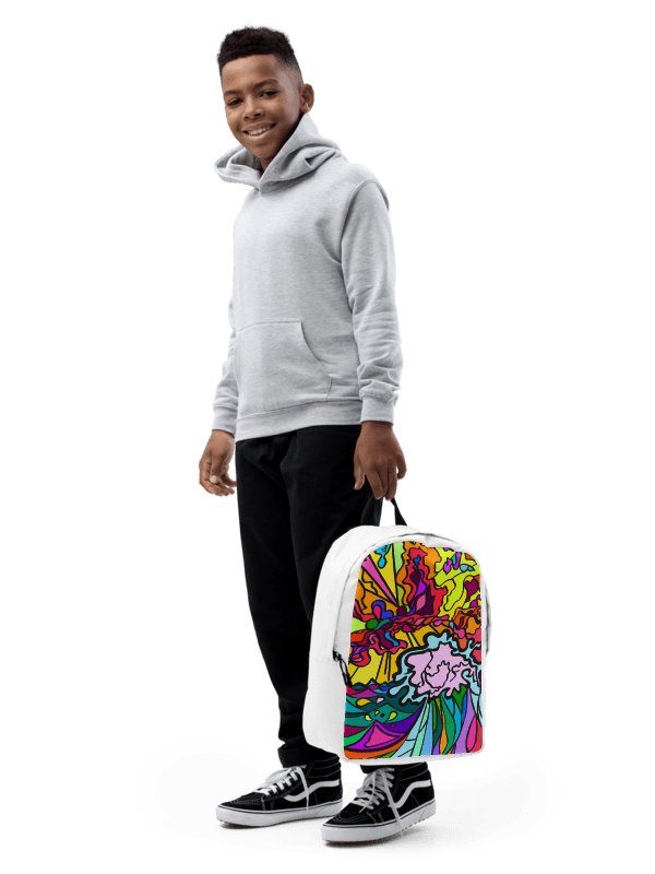 Vibrant Swirls Custom Backpack – Wave at Sunset product image (8)