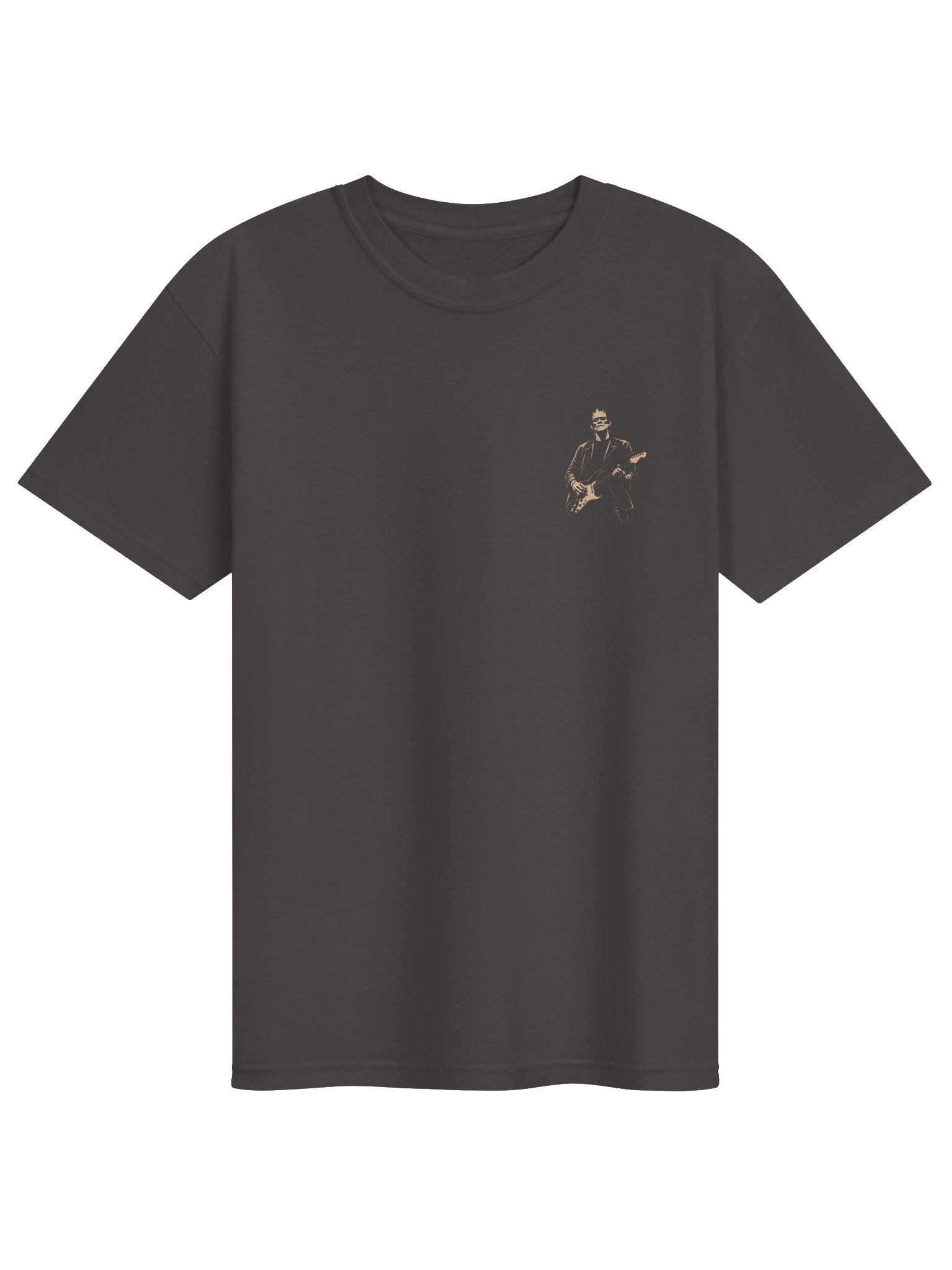 Monochrome Frankenstein Playing Guitar Halloween Shirt product image (7)