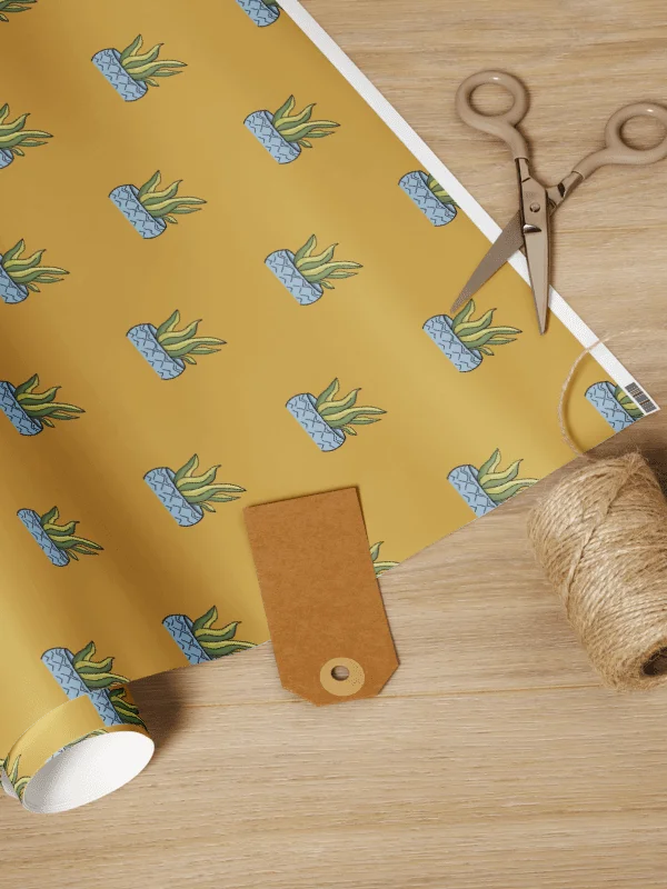 Aloe Vera Plant Botanical Classic Gift Wrap Roll, Matte or Glossy Finish product image (2)