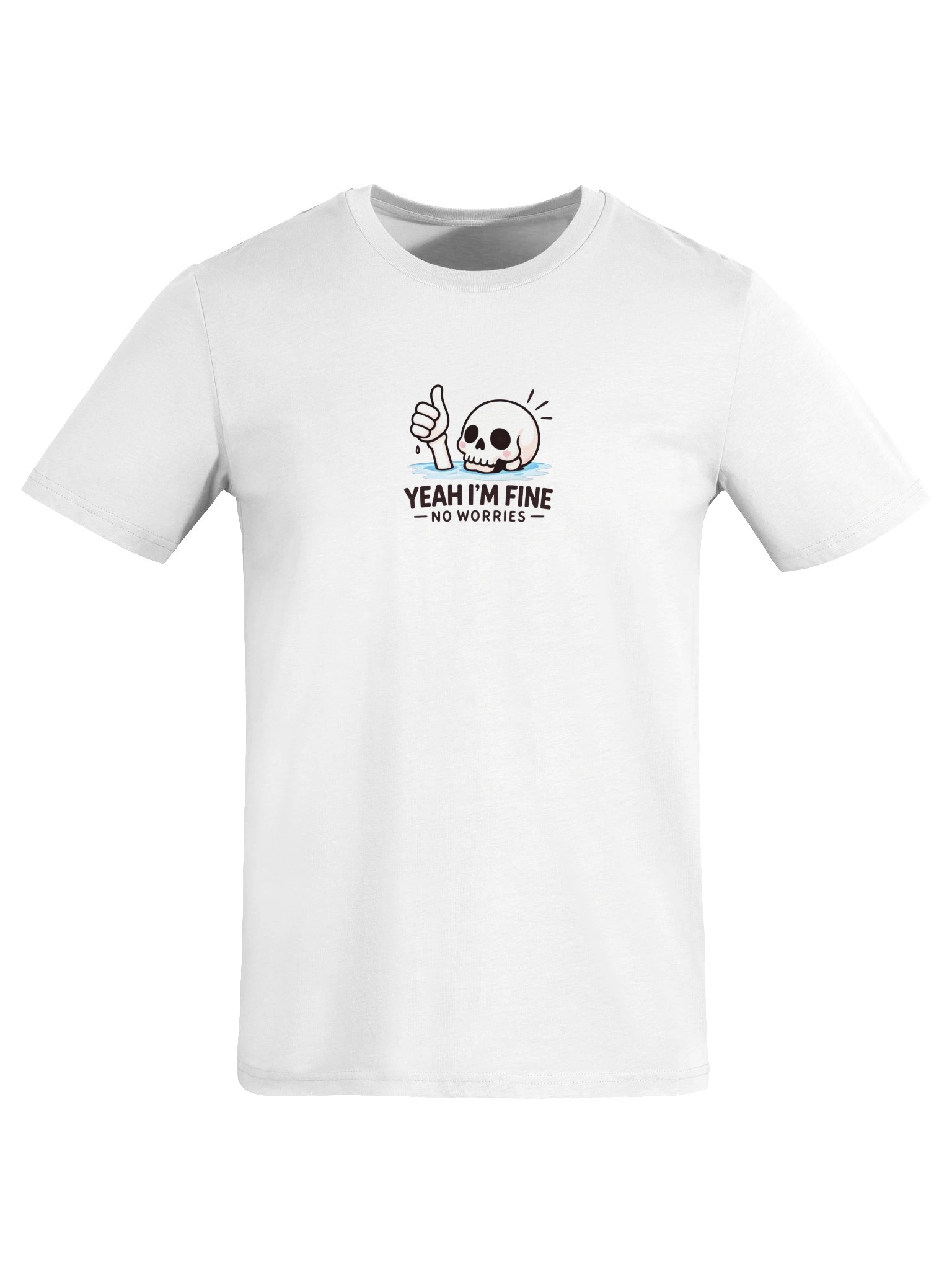 Yeah I’m Fine Skull Thumbs-Up Tee product image (4)