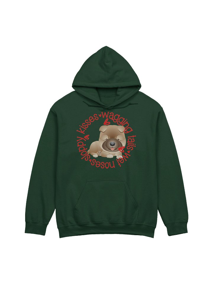 Sloppy Kisses Chow Dog Hoodie product image (1)
