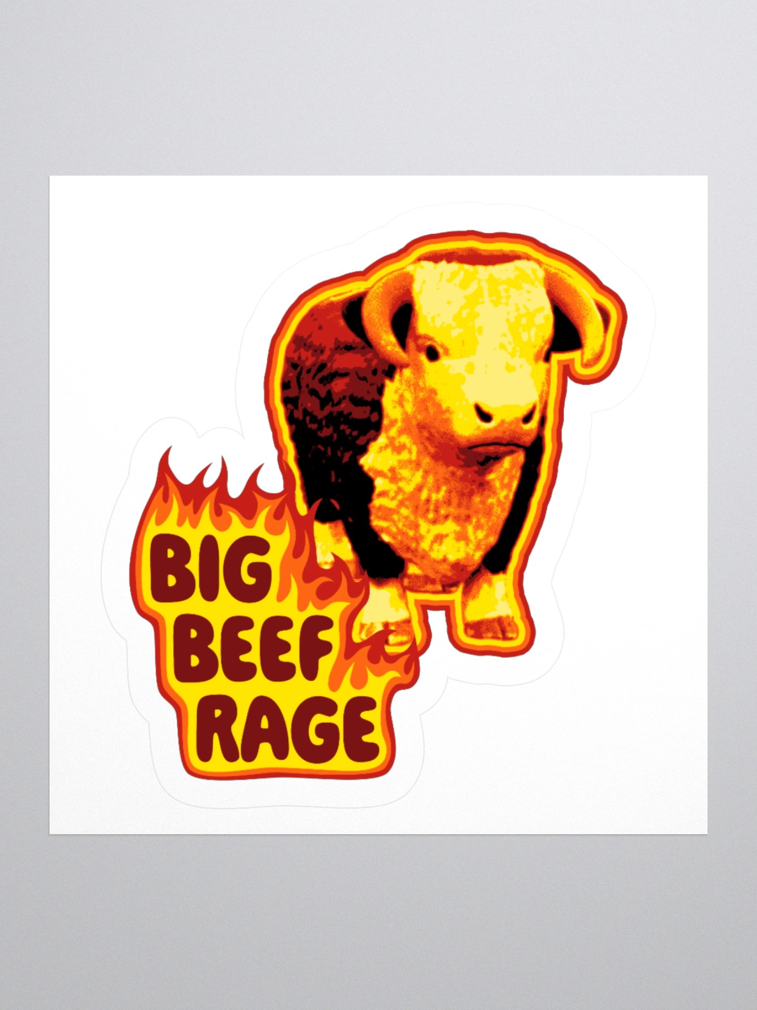 Big beef rage Sticker product image (1)