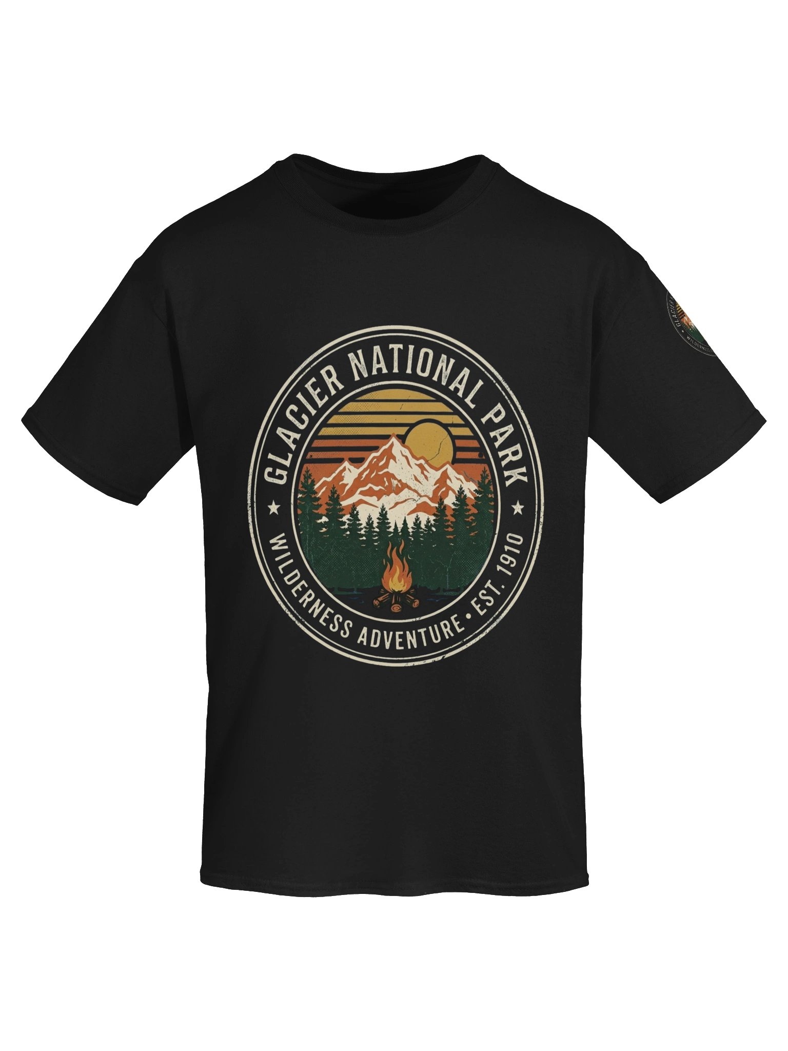 Vintage Glacier National Park Adventure T-Shirt product image (6)