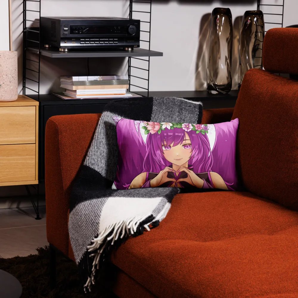 Floral Heart Anime Premium Pillow Case product image (21)