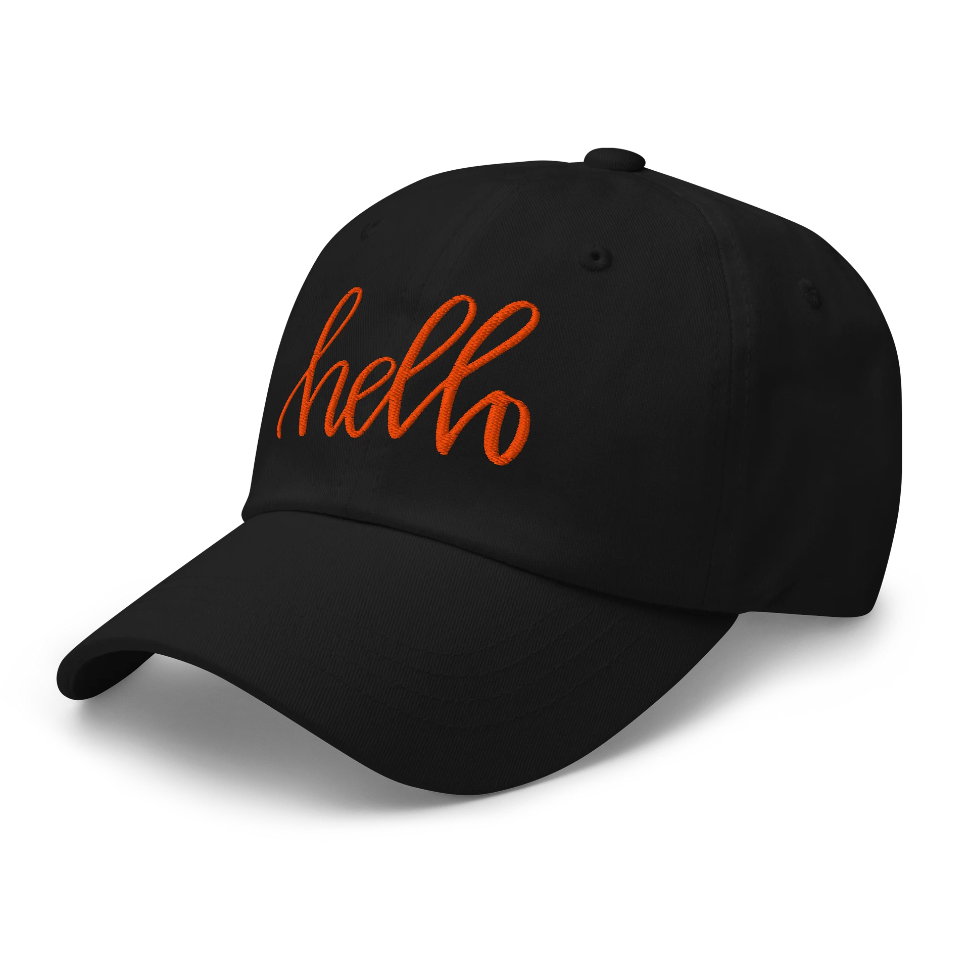 AK’s Hello! — Bright Orange on White - Hat (Embroidered) product image (12)