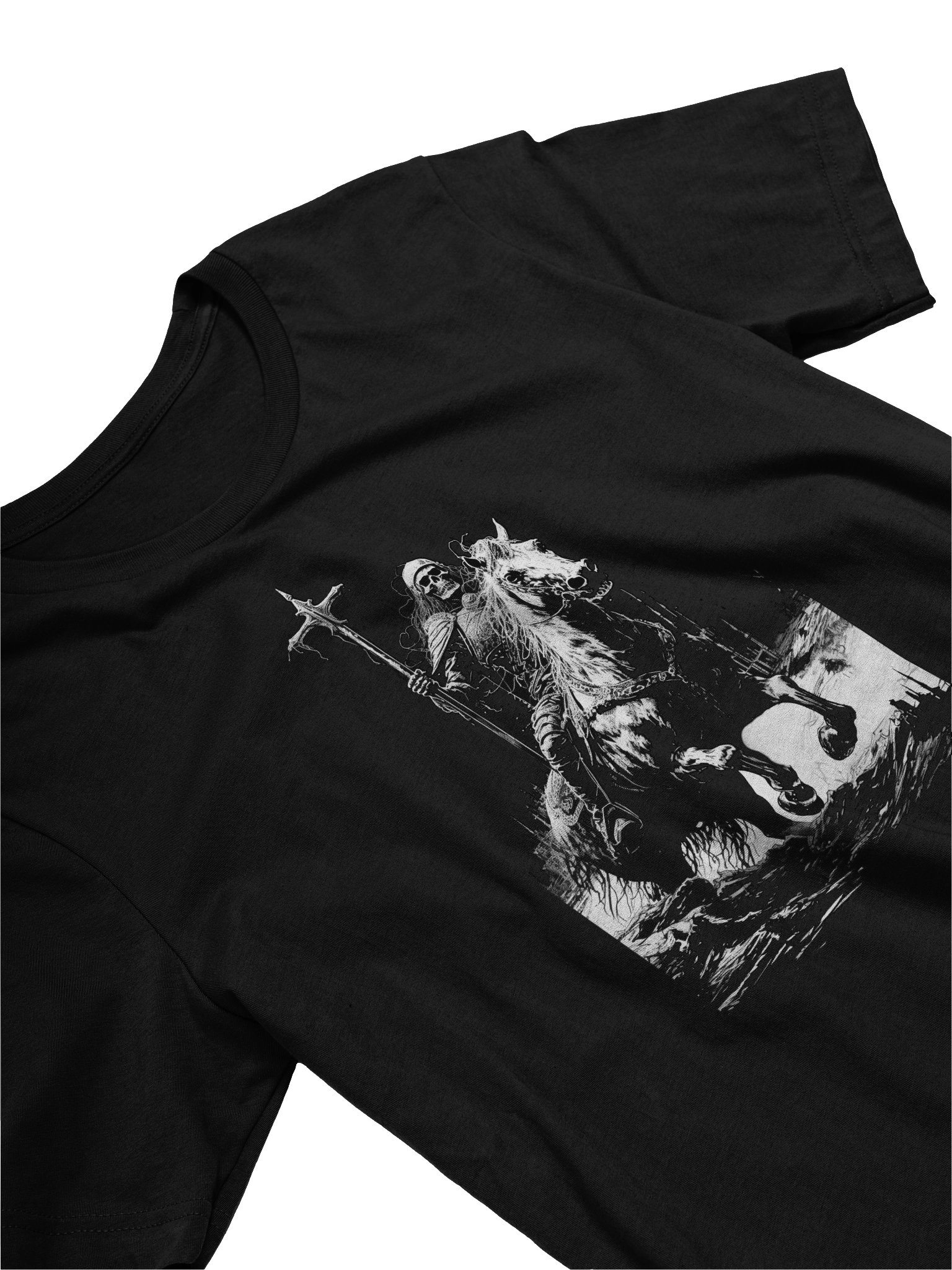 Death Rides A Horse - skeletal warrior harbinger of revelations T-Shirt product image (3)