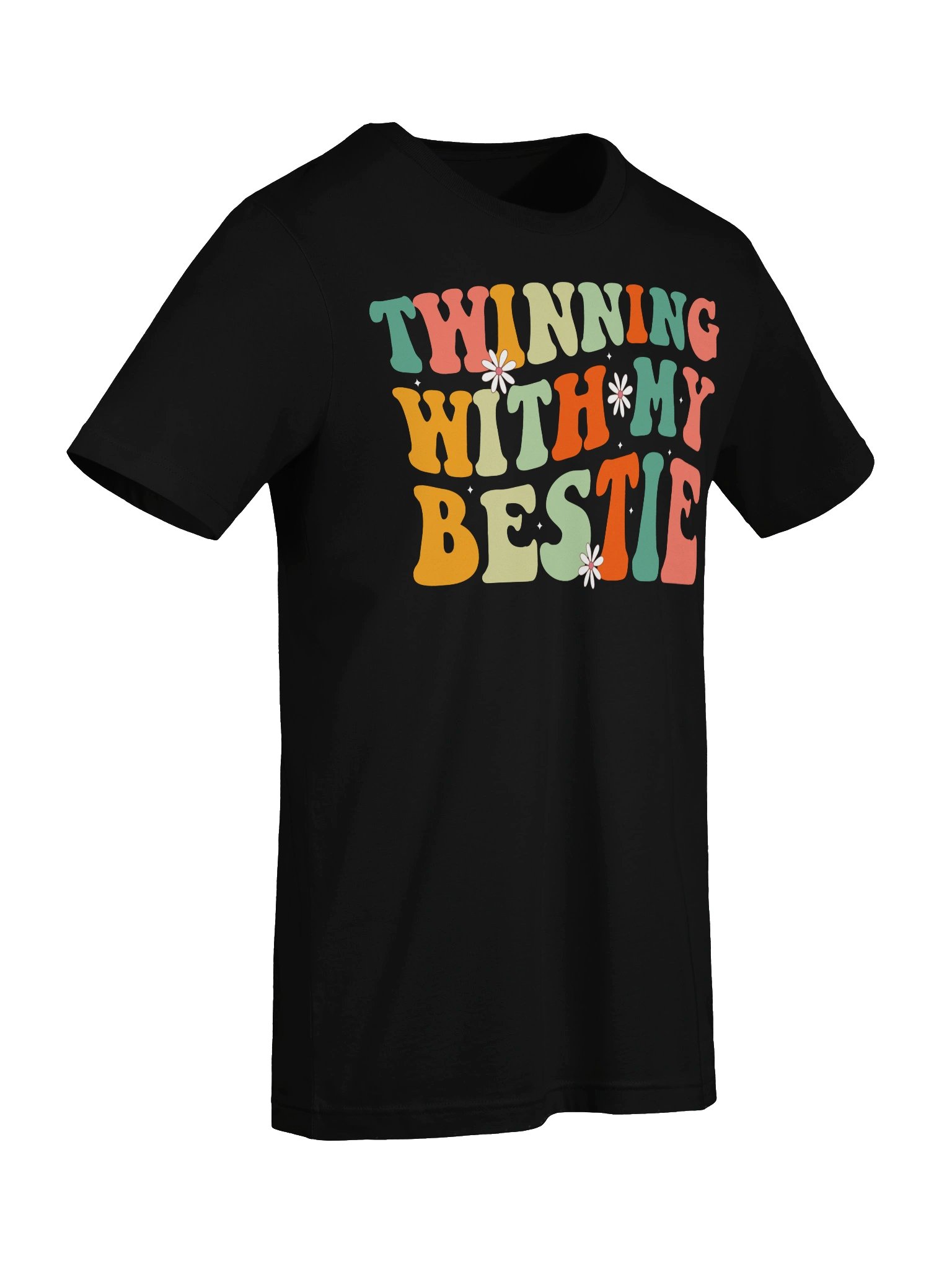 Funny Twin Matching Twins Day Friend Twinning With My Bestie T-shirt product image (57)