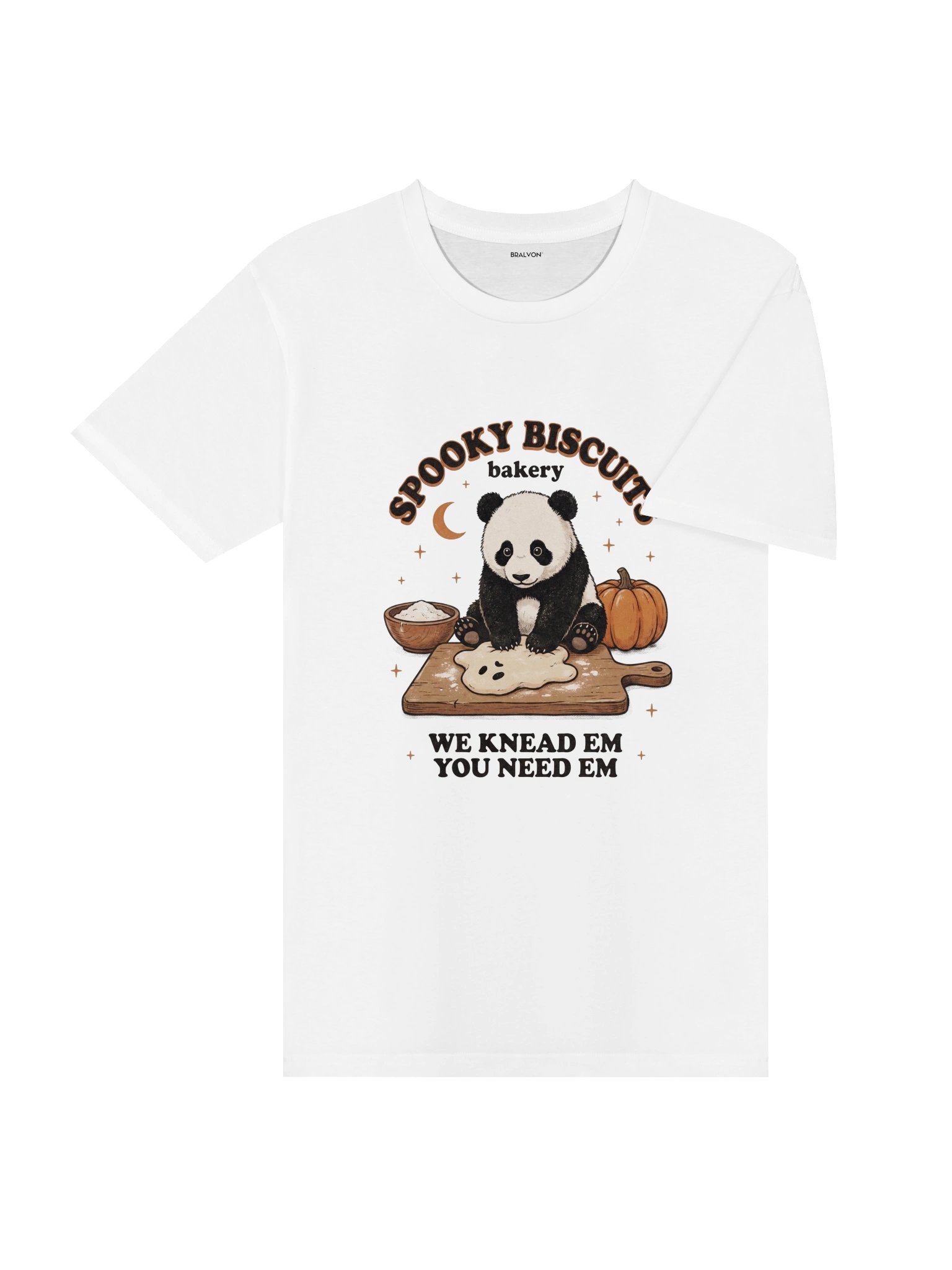 Halloween Spooky Biscuits Panda T-Shirt product image (12)