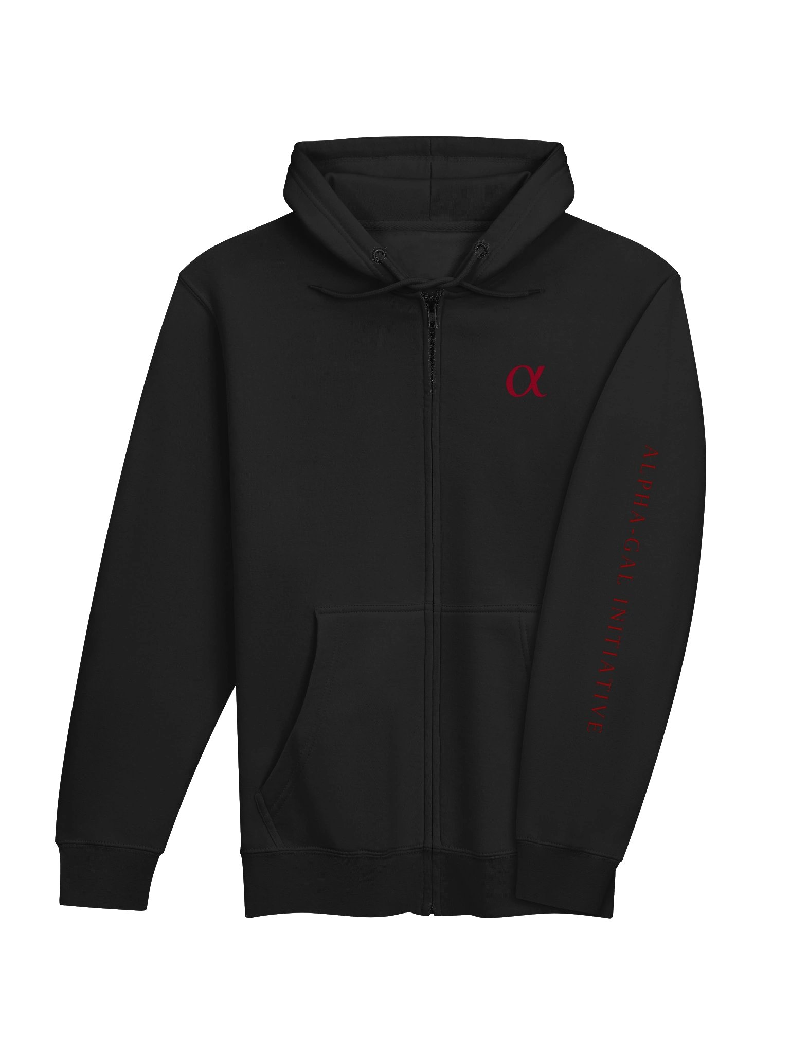 Black / Oxblood Unisex Zip Hoodie product image (4)