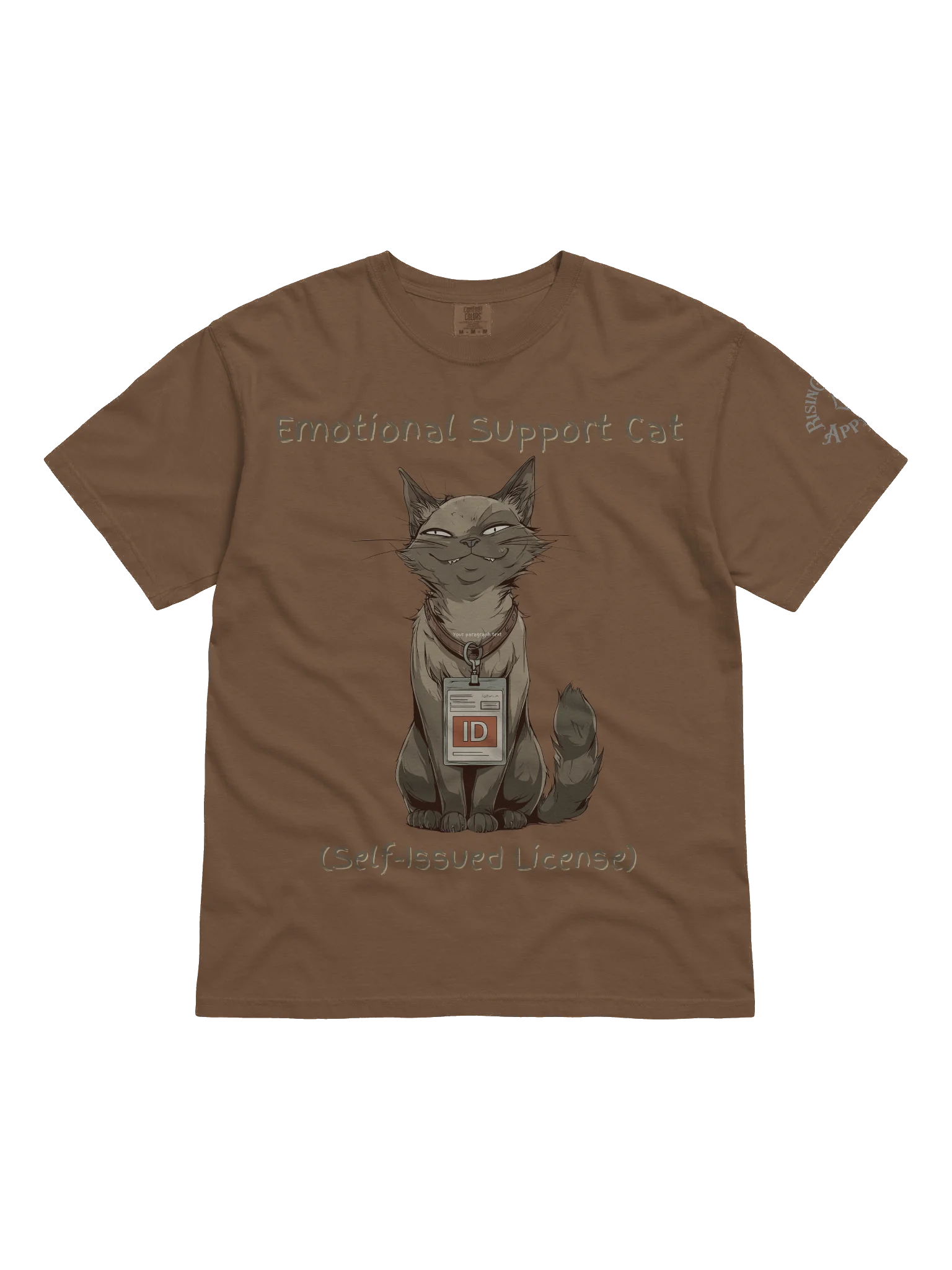 Rising Sons™ Emotional Support Cat Tee product image (1)