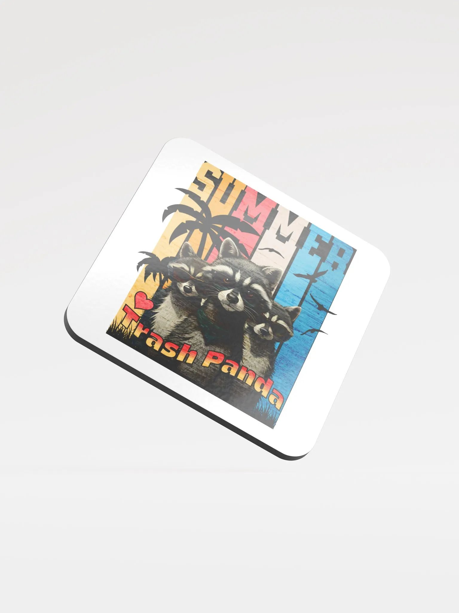 Summer Trash Panda Coasters product image (2)