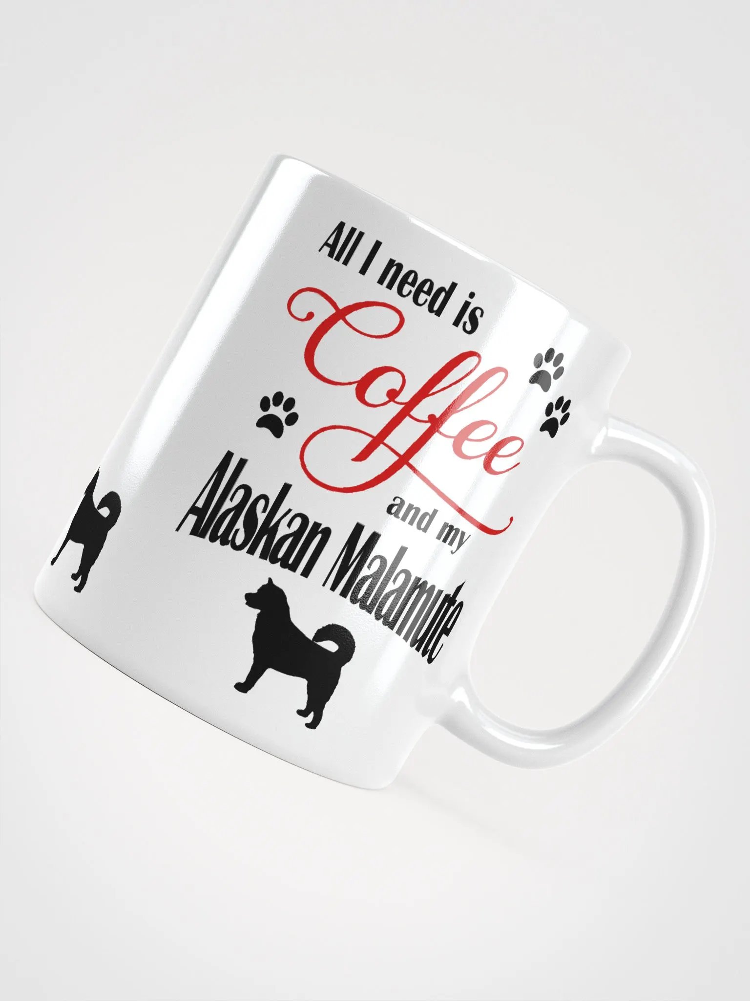 Coffee and my Alaskan Malamute Mug product image (4)