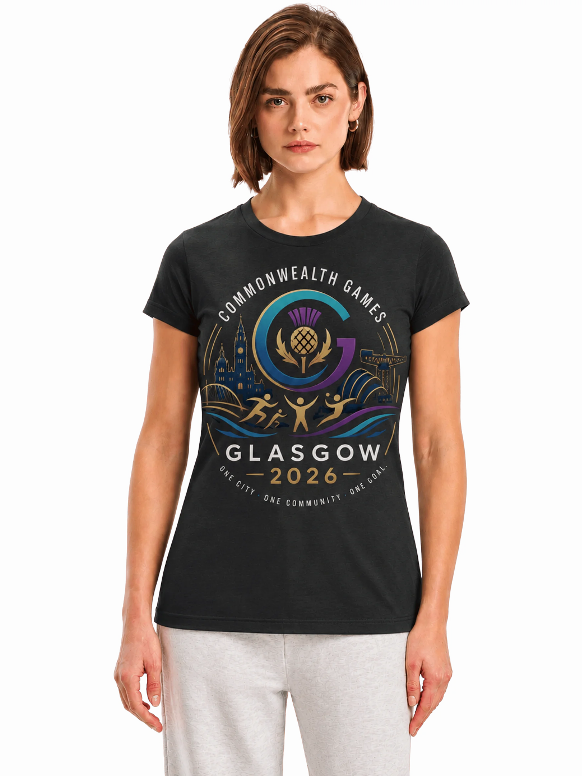 Commonwealth Games Glasgow 2026 Emblem Tee product image (1)