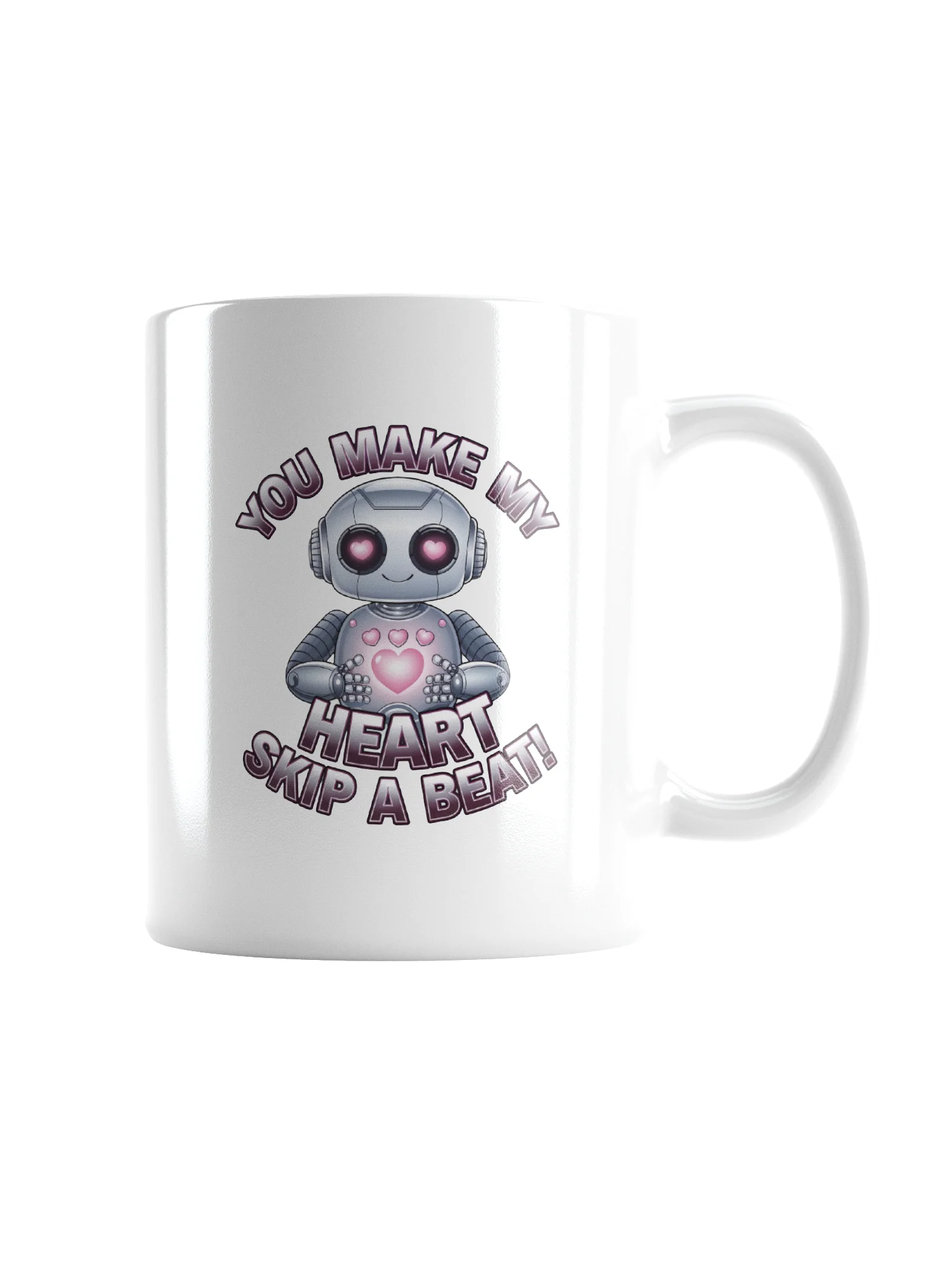 Robot Valentine's Day Gift | Funny Tech Love Mug | Geeky Romance Gift for Nerds product image (2)
