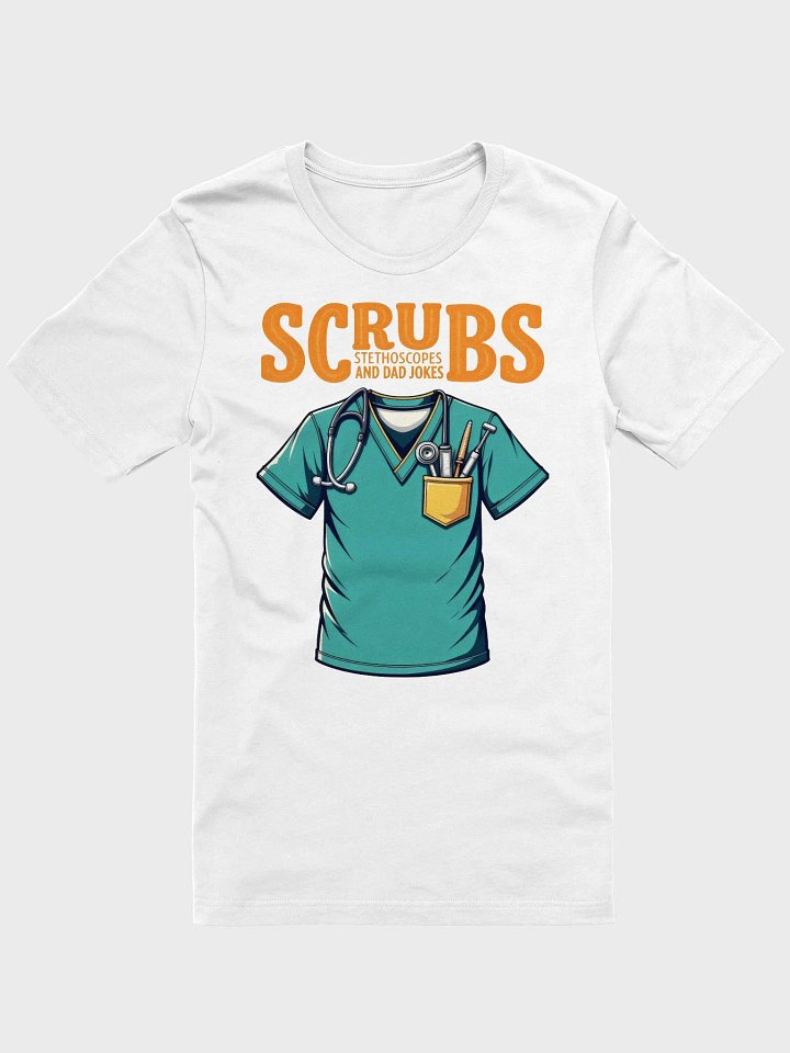 dad jokes, Stylish Scrubs and Stethoscopes T-shirt product image (6)