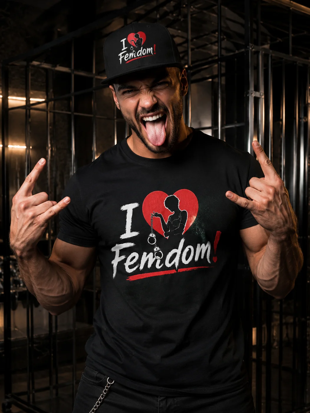 I Love Femdom! – Gothic Heart Sticker Design product image (1)