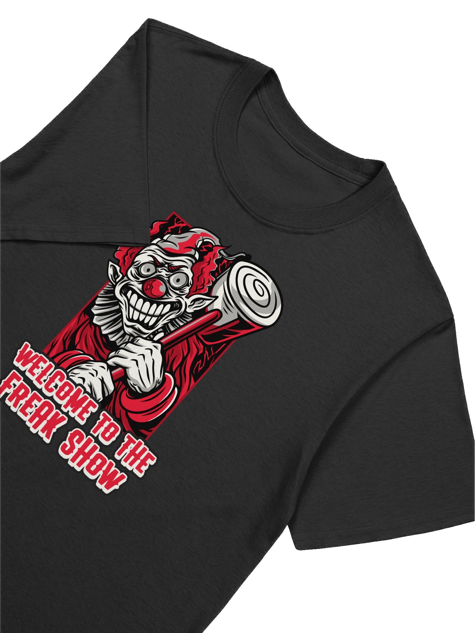 Welcome to the Freak Show T-Shirt – Creepy Evil Clown Tee, Scary Circus Halloween Shirt product image (44)