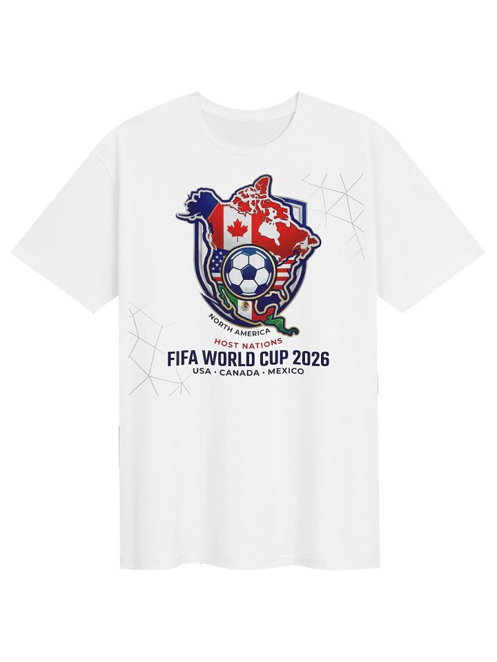 World Cup 2026 North America Map Graphic Tee product image (1)