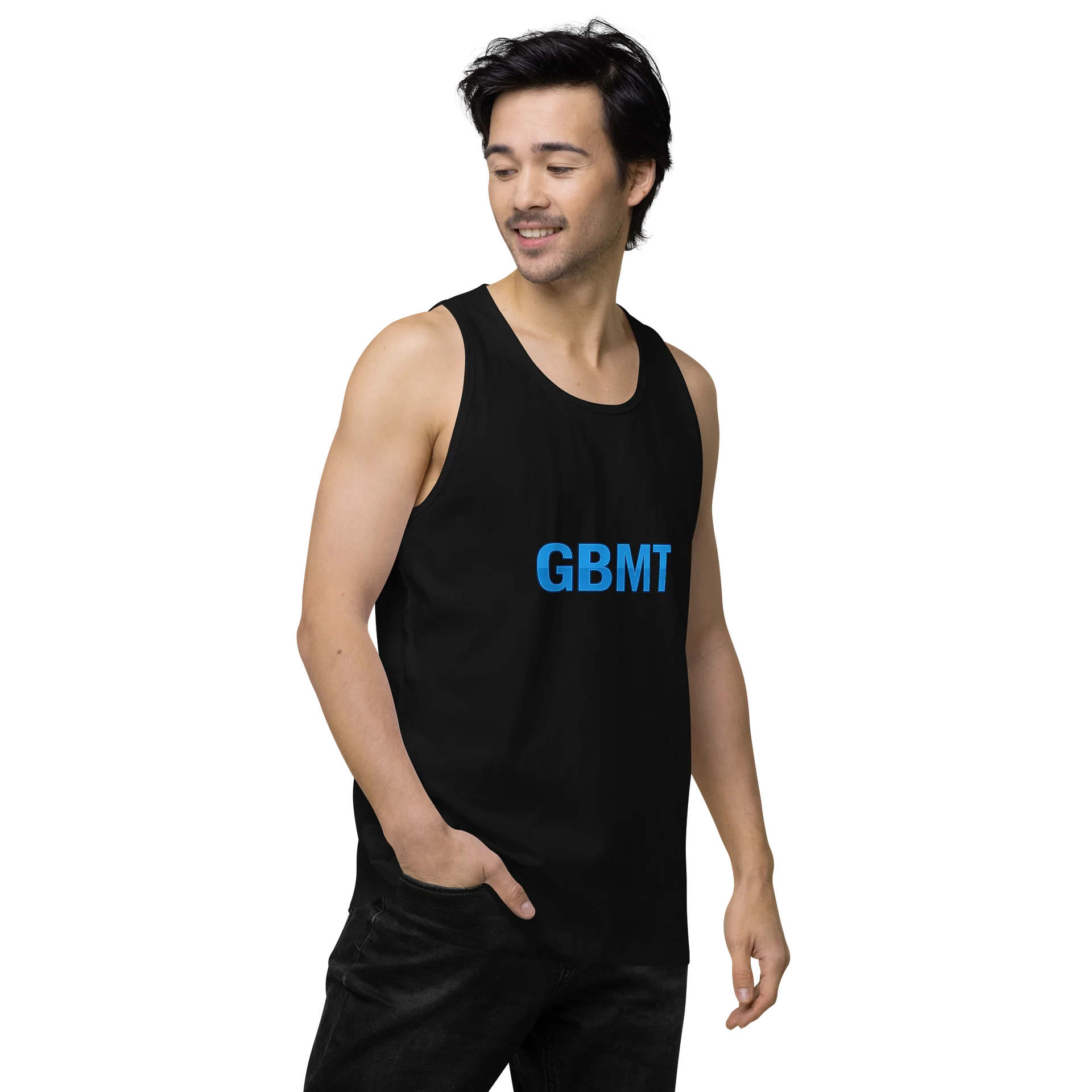 GBMT Men’s Tank Top | God Brought Me Through Sleeveless Shirt product image (7)