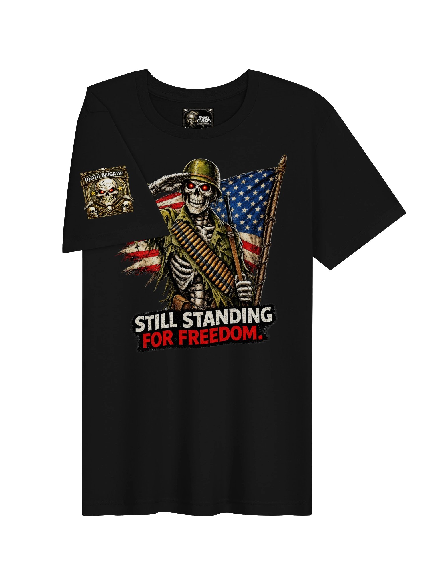 Patriotic Skeleton Soldier Men's Premium Tee product image (5)