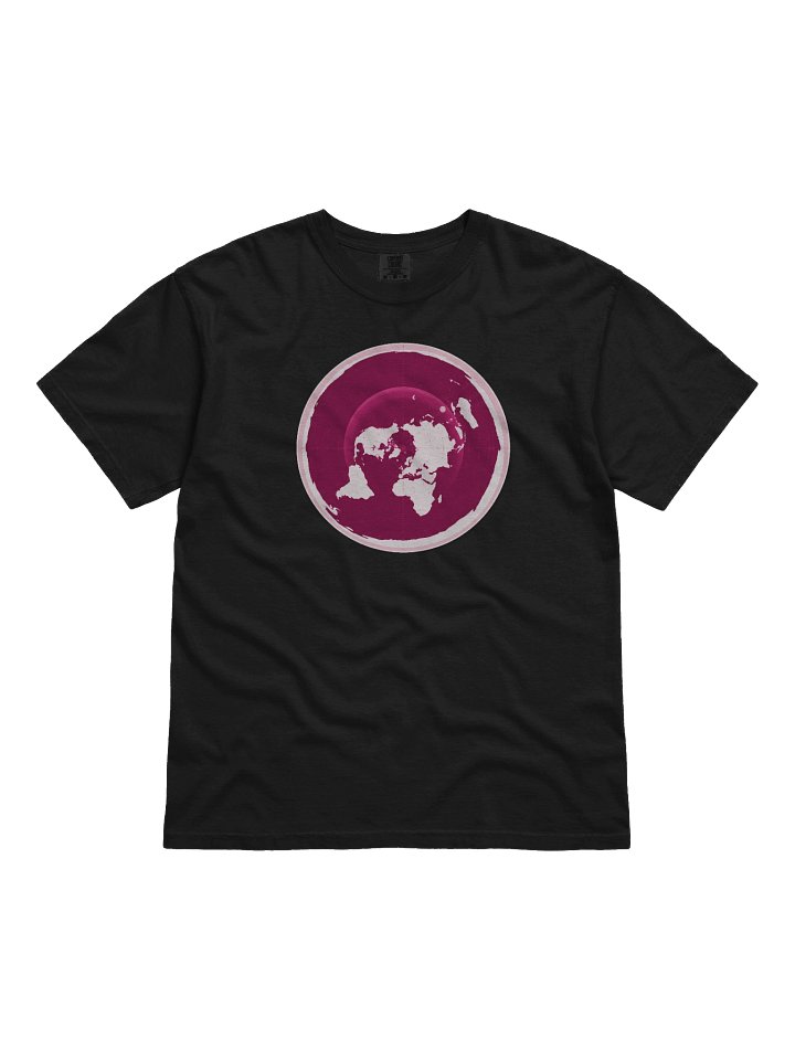 Flat Earth Map in magenta product image (2)