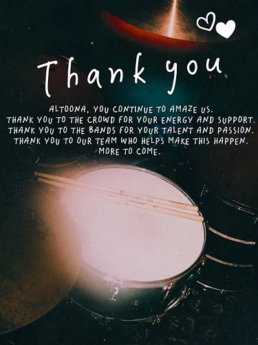 Another incredible night of music in the books, Altoona!

A huge thank you to @devlee.jpg 📸 for these incredible photos to re...