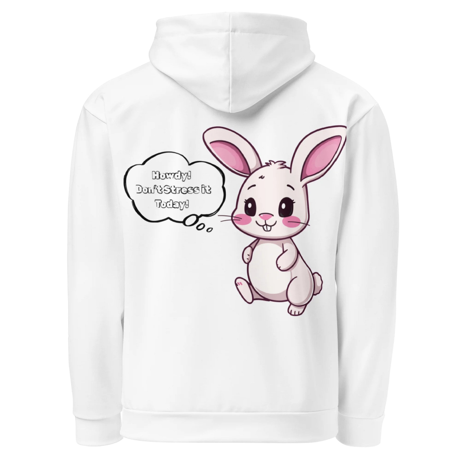 "Don't Stress It" Hoodie (White) product image (2)