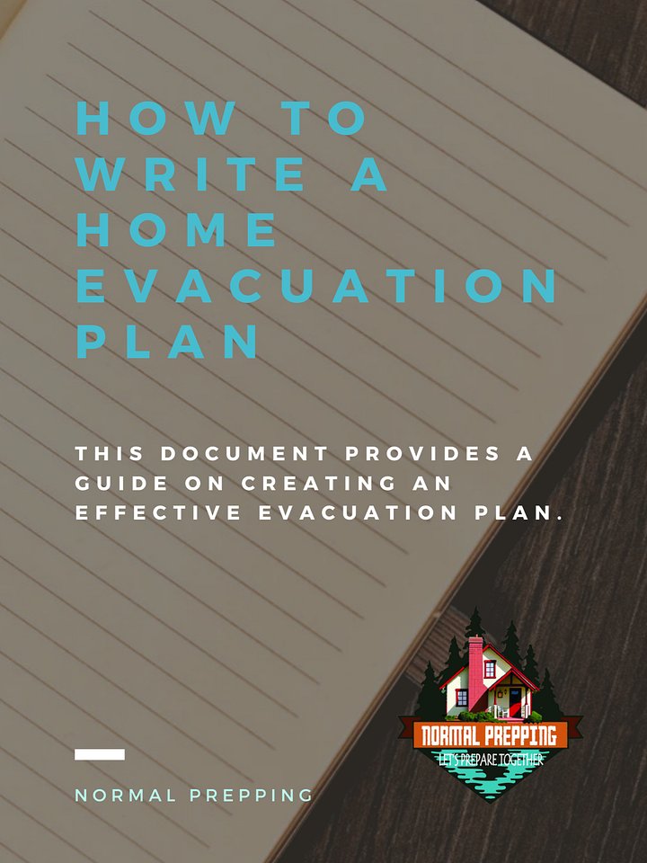 How to Write a Home Evacuation Plan Template product image (1)