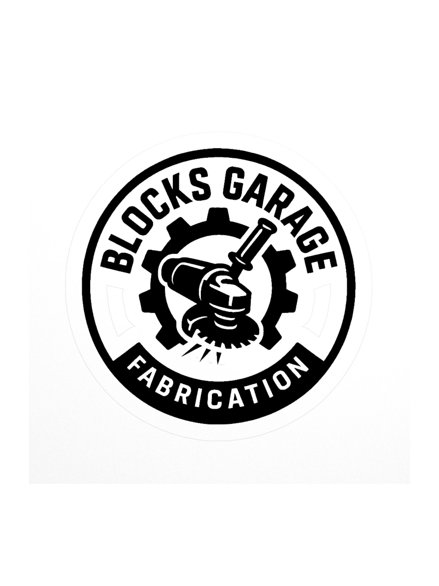Blocks Garage Fabrication Sticker product image (1)