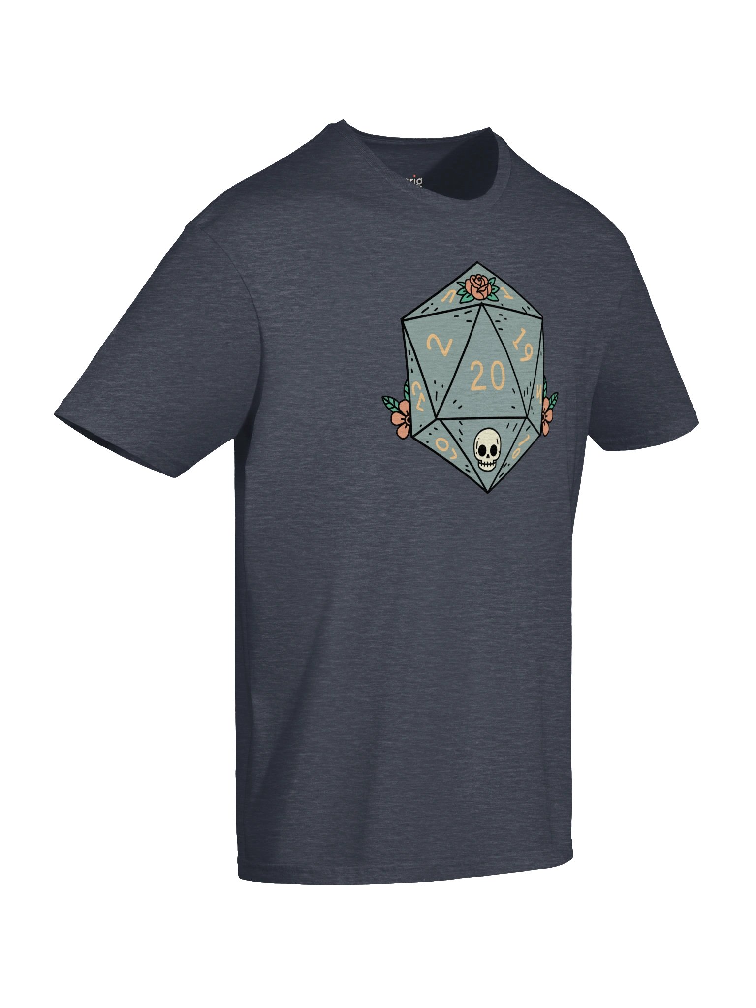Floral Skull Nat 20 Dice Tee product image (39)