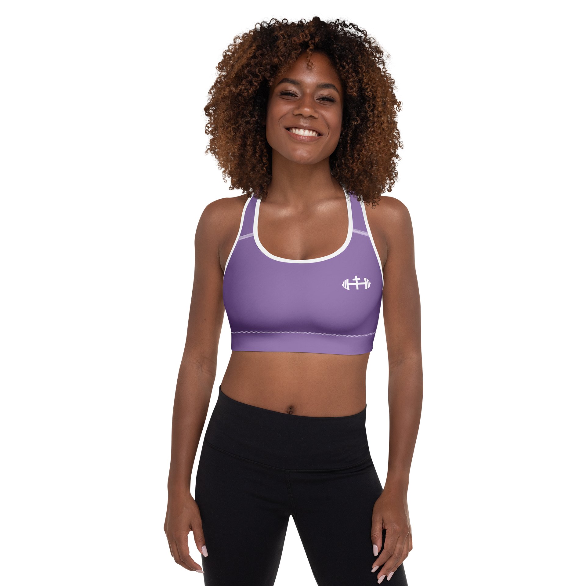 His House Women's Padded Sports Bra - Lavender product image (1)