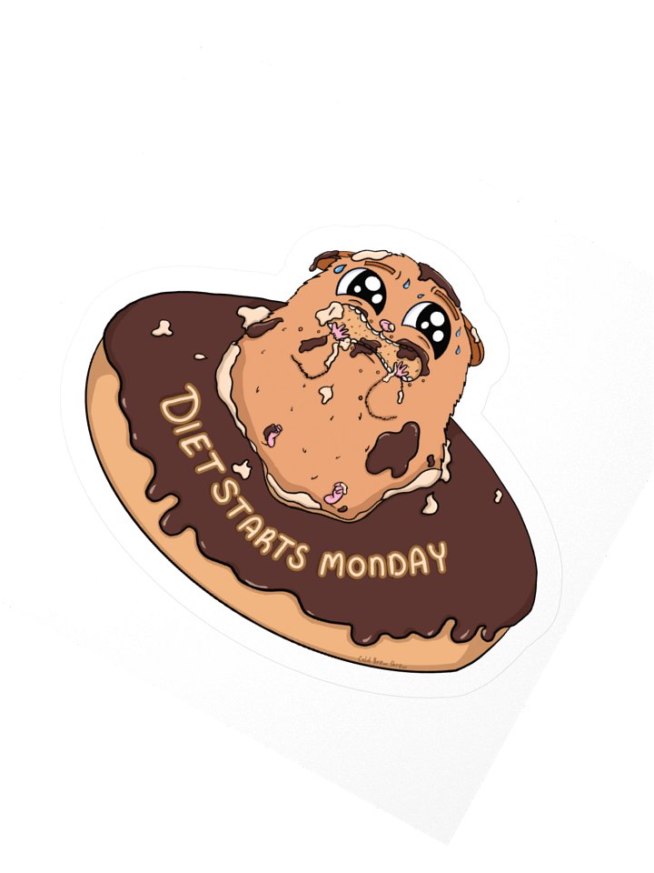 Diet Starts Monday Sticker product image (5)