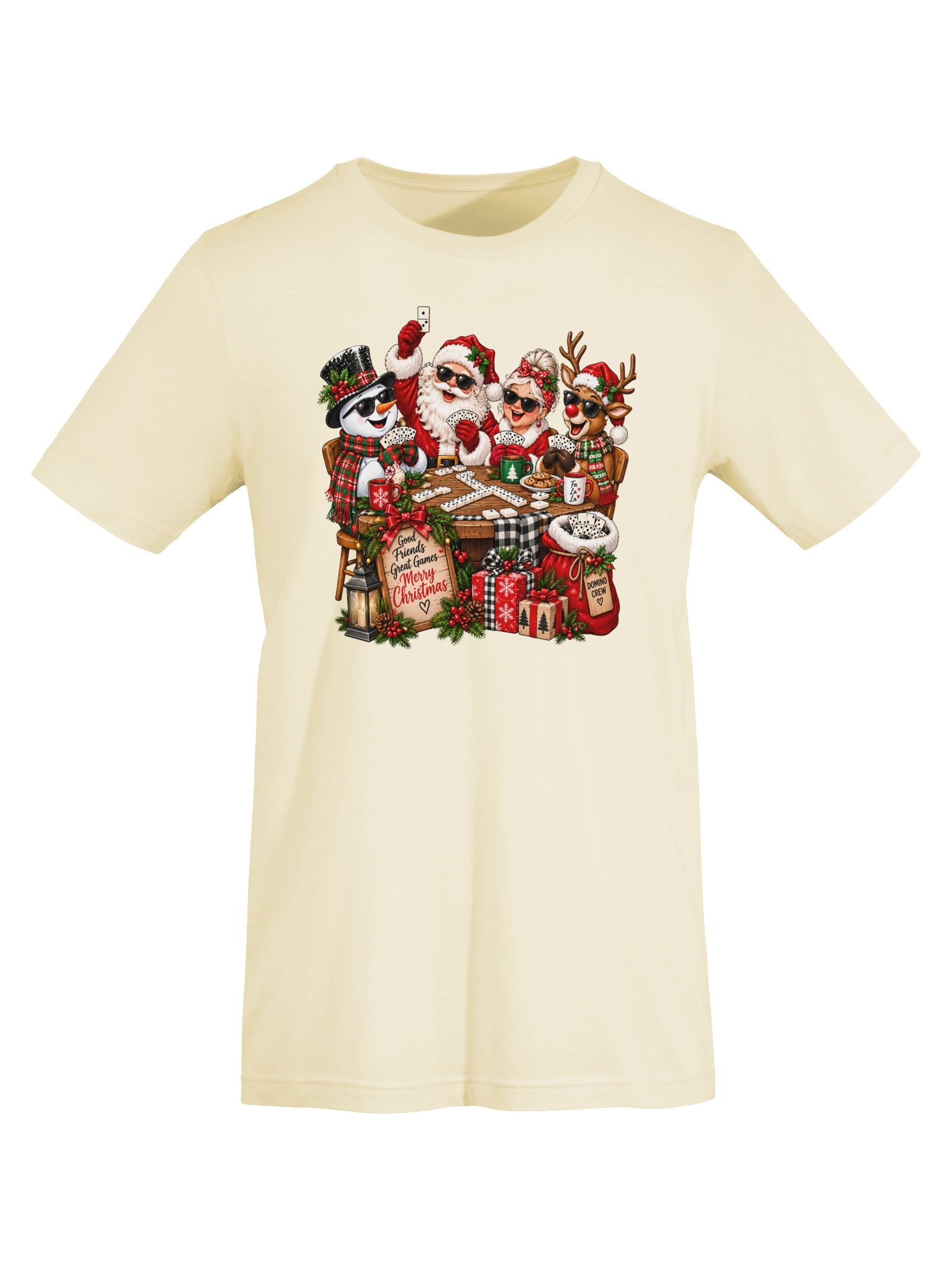 Good Friends, Great Games, Merry Christmas Domino T-Shirt product image (5)