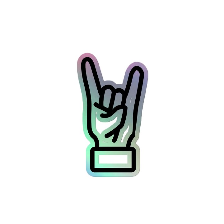 Devil Horns \m/ Holographic Sticker product image (2)