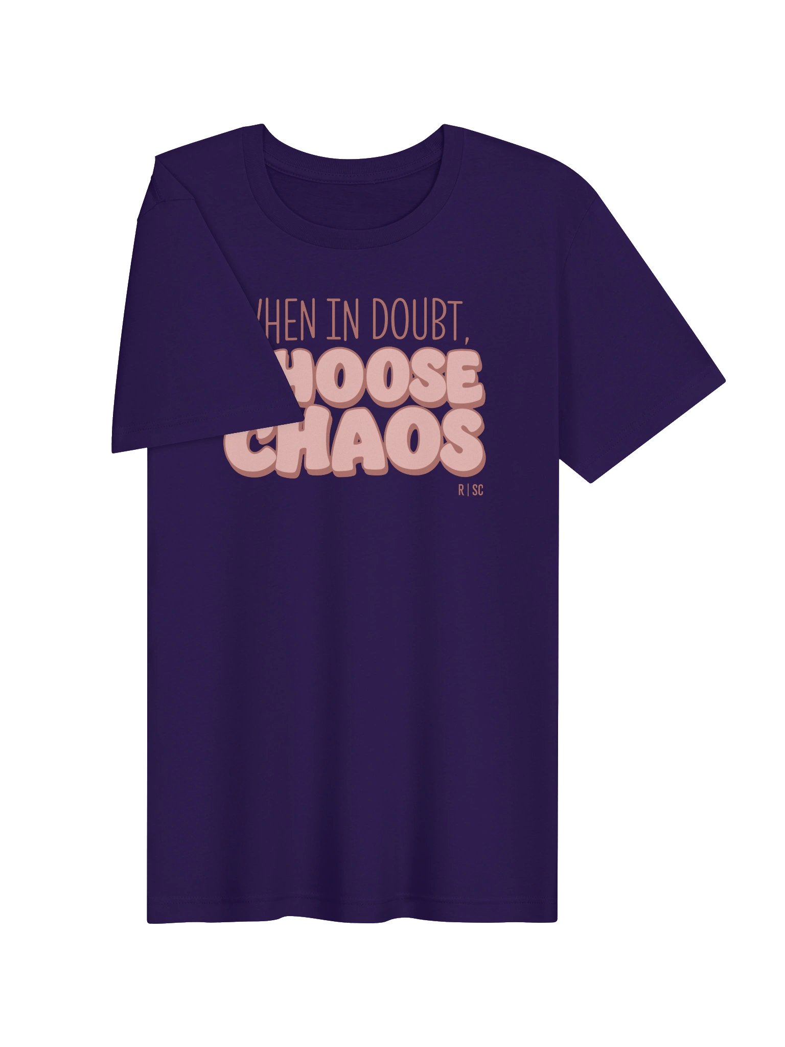 When in Doubt Choose Chaos T-shirt (Pinks) product image (3)