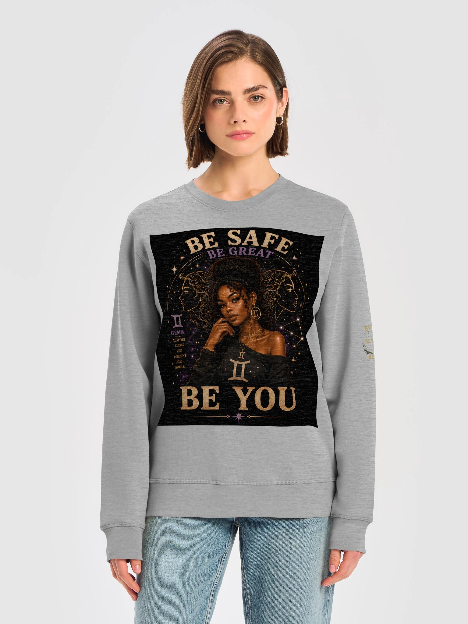 Gemini For the curious minds. Intelligent. Social. Adaptable. Gemini embraces change and inspires every conversation. ✨ Be Safe. Be Great. Be You. product image (13)